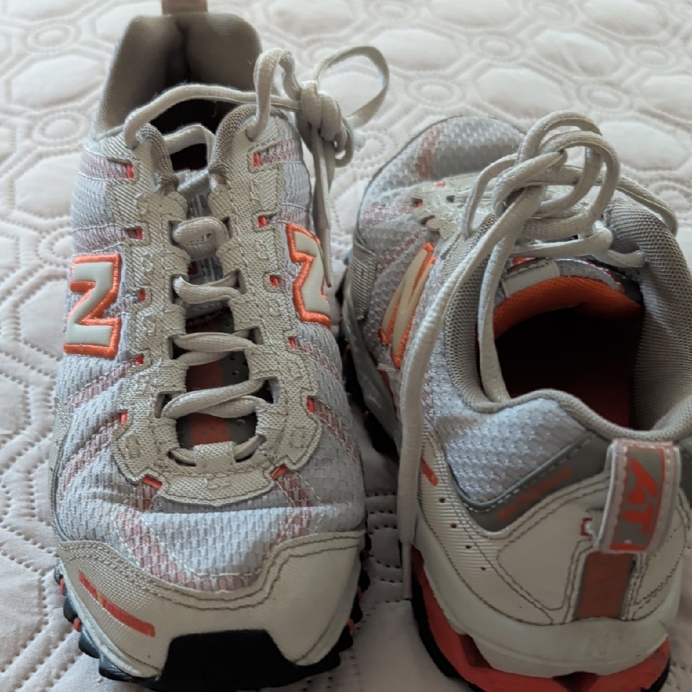 New Balance Gray and Orange Women's Sneakers